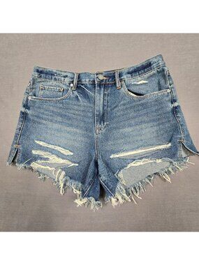 Blanknyc The Barrow Vintage High-Rise Distressed Denim Shorts Womens Size 30
